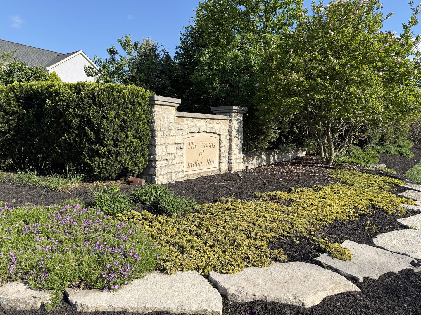 Neighborhood entrance sign